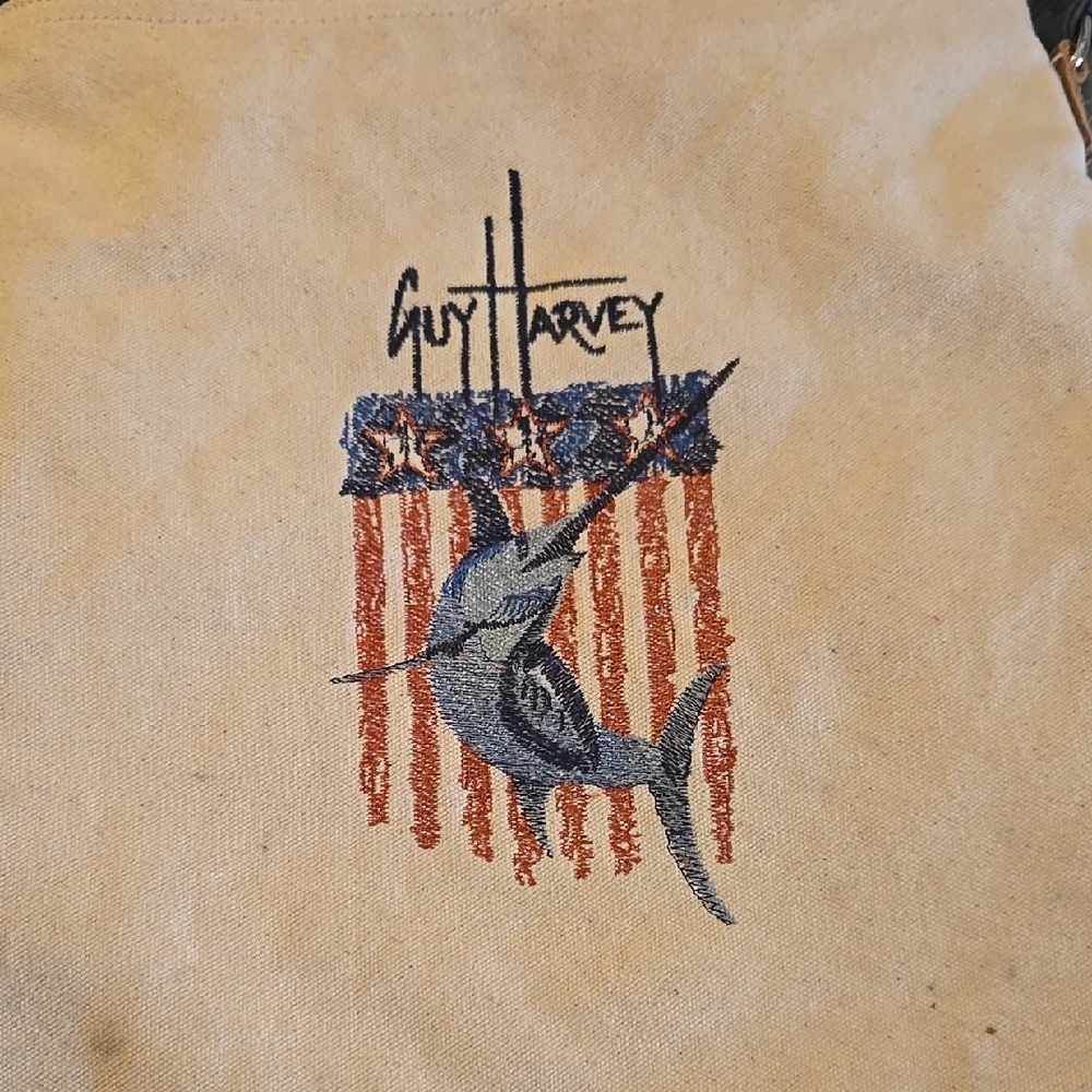 Guy Harvey Marlin Embroidered Tote
